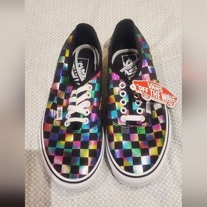 Vans irredescent checkerboard